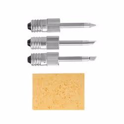 3Pcs Brass Soldering Tips for E10 Interface Soldering Stations