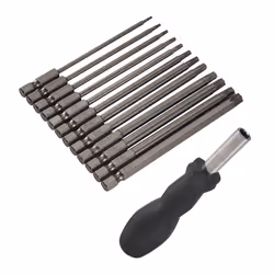 13Pcs 100mm Torx Long Screwdriver Bits Set,T6-T40, 1/4 Inch Hex Shank