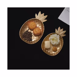 Decorative Tray Gold Pineapple Serving Tray Jewelry Pallet (Small)
