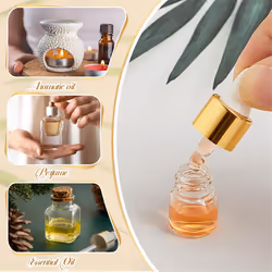 100Pcs Glass Dropper Bottle Bulk Clear Essential Oil Dropper Bottles