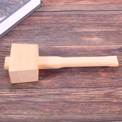 250mm Beech Solid Carpenter Wood Wooden Mallet Hammer Handle Tool