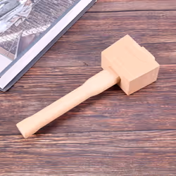 250mm Beech Solid Carpenter Wood Wooden Mallet Hammer Handle Tool
