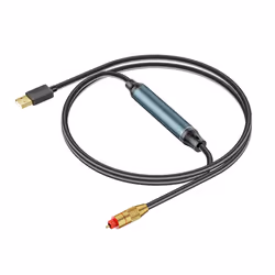 USB to Optical Audio Adapter USB A to Fiber Optic Audio SPDIF Port