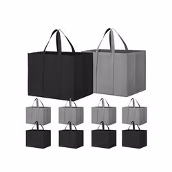 Reusable Grocery Bags 10 Pack, 35L Large Reusable Shopping Bags