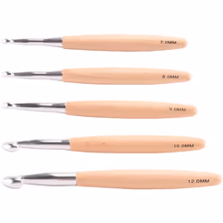 Crochet Hooks Set with Handle, for Chunky Yarn, Size 7/8/9/10/12mm