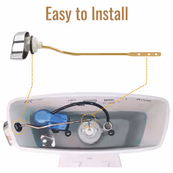 Toilet Tank Flush Lever Replacement for THU068CP Trip Lever