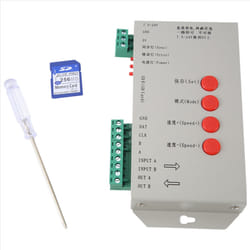 RGB LED Controller T1000S SD Card 2048Pixels Controller For WS2801