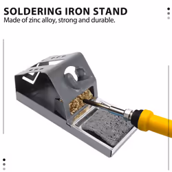 T12 Soldering Iron Station with Insulation Pad Brass Wire Ball Tip