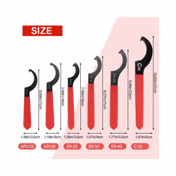 6 Pieces Spanner Wrench Set Adjustable Coilover Wrench Spanners Hook