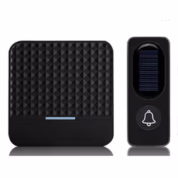 Wireless Solar Doorbell IP65 Waterproof 300M Doorbells Chime -EU Plug