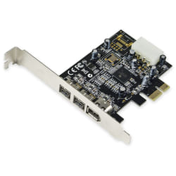 -PEX30016 3 Port IEEE 1394 Firewire 1394B & 1394A PCIe 1.1 X1 Card