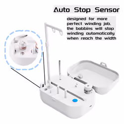 Automatic Bobbin Winder with Auto Stopper, Large Spool Thread Holder
