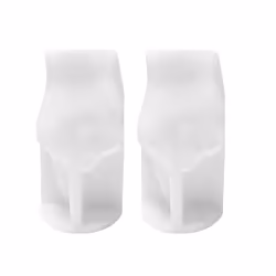 2 Pack Middle Finger Shaped Silicone Candle Molds, 3.8Inch