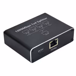 1-to-4 RJ45 Network Port Ethernet Splitter Suitable for PC Laptops