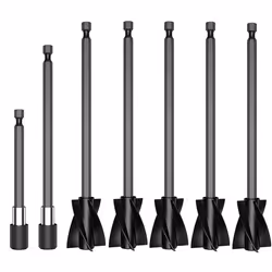 5Pcs Resin Mixer Paddles with 2 Extension Rods,Epoxy Mixer Attachment
