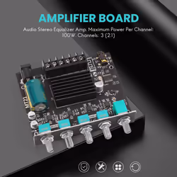 -MT21 Channel Bluetooth 5.0 Subwoofer Amplifier Board 50WX2+100W