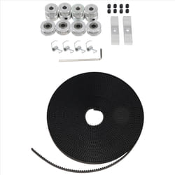 5Mx6Mm Belt+4Pcs Pulley+4Pcs Idler+4Pcs Spring+2Pcs Clamp and Wrench