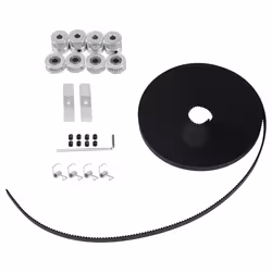 5Mx6Mm Belt+4Pcs Pulley+4Pcs Idler+4Pcs Spring+2Pcs Clamp and Wrench