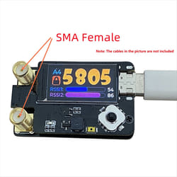 RX5808 4.9G 5.8G 6.1G PLUS Dual Antenna Receiver Module,SMA Female