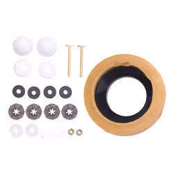 Toilet Wax Ring Kit for Outlet Toilets Install Include Closet Bolts