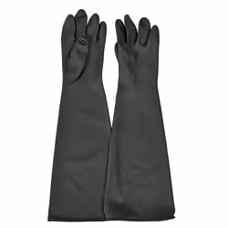 Blast Rubber Gloves for Sandblasting Sandblaster Sand 60cm Black