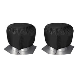 2Pcs Roof Vent Cover House Roof Turbine Hoods Shield Canvas