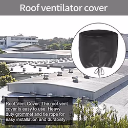 2Pcs Roof Vent Cover House Roof Turbine Hoods Shield Canvas