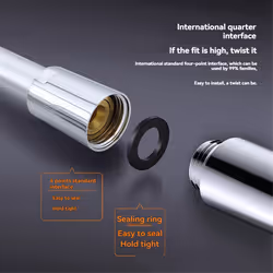 Flexible Shower Hose 1.5m - High Pressure, for Handheld Shower Heads