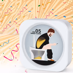 Toilet Hourglass 5 Minute Restroom Sand Clock Time Countdown