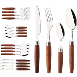 Imitation Wood Handle Cutlery Set Western Cutlery Knife