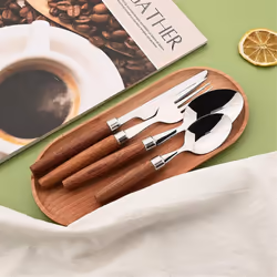 Imitation Wood Handle Cutlery Set Western Cutlery Knife