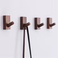 Simple Solid Wood Hooks Clothes Hangers Bathroom Wall Hooks A