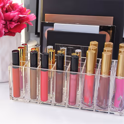 24-Grid Lipstick Storage Box Lip Gloss Container Nail Polish Storage