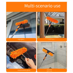 Extended Window Cleaning Kit 2-in-1 Double-Sided Glass Cleaning Mop