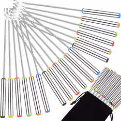 Fondue Fork with Heat Resistanthandle for Cheese Chocolate Toasted