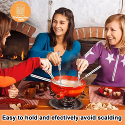 Fondue Fork with Heat Resistanthandle for Cheese Chocolate Toasted