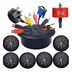 6PCS TV Cord Hider 2-3/8In(60mm) in Wall Cable Management Kit B