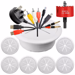 6PCS TV Cord Hider 2-3/8In(60mm) in Wall Cable Management Kit A