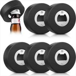 6 Pcs Ice Hockey Puck Bottle Openers Beer Bottle Opener