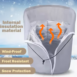 Drawstring Frost Protection with Zipper for Garden