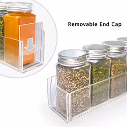Acrylic Spice Rack Wall Mount Acrylic Spice Shelf Organizer Hanging