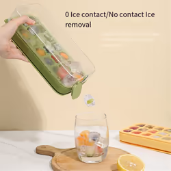 Reusable Ice Ball Tray - Ice Ball Maker Mold, Easy Release,Green