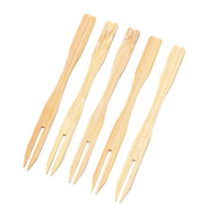 500Pcs Bamboo Appetizer Forks, 3.5 Inch Mini Bamboo Forks