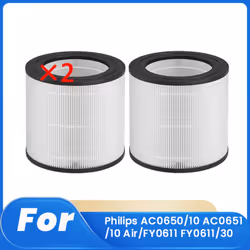 2 Pcs Cleaner Filter for AC0650/10 AC0651/10 Air/FY0611