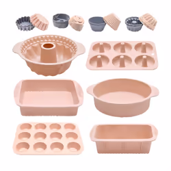 Silicone Cake Baking Pans and Baking Molds Lotus Root Pink