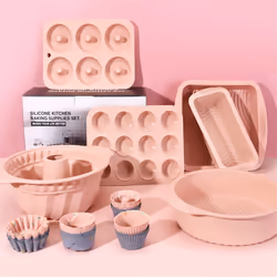 Silicone Cake Baking Pans and Baking Molds Lotus Root Pink