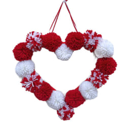 Love Valentine'S Day Fur Ball Garland Plush Love Decoration B