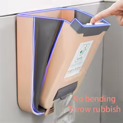 Wall-Mounted Folding Trash Can Classification Hanging Trash Can