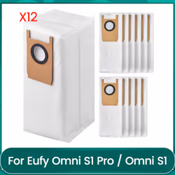 12 Pack Dust Bags for Omni S1 Pro / Omni S1 Robot Vacuum Cleaner