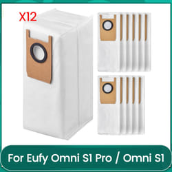 12 Pack Dust Bags for Omni S1 Pro / Omni S1 Robot Vacuum Cleaner